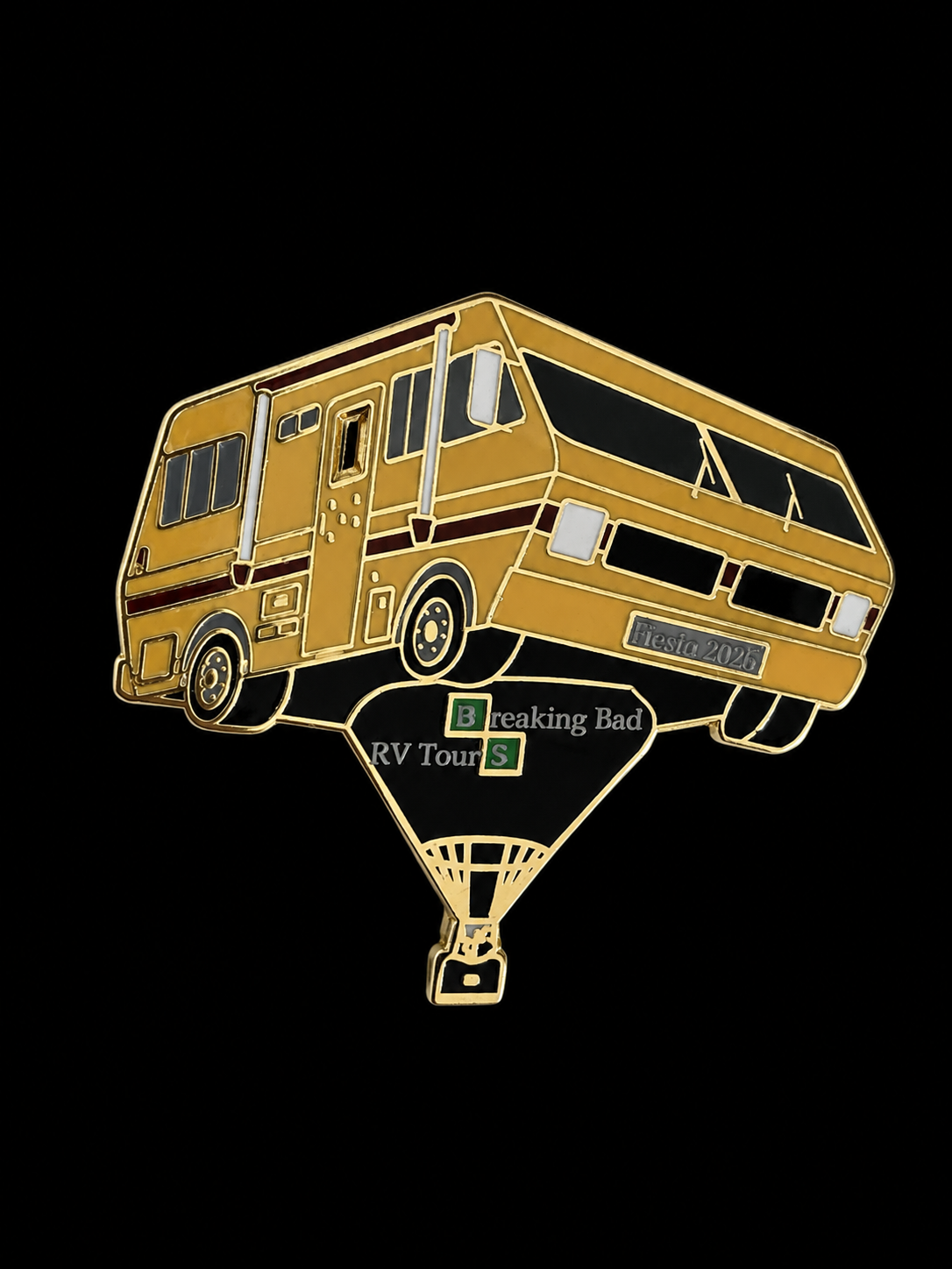 2025 Breaking Bad RV tours Hot air balloon pin Gold