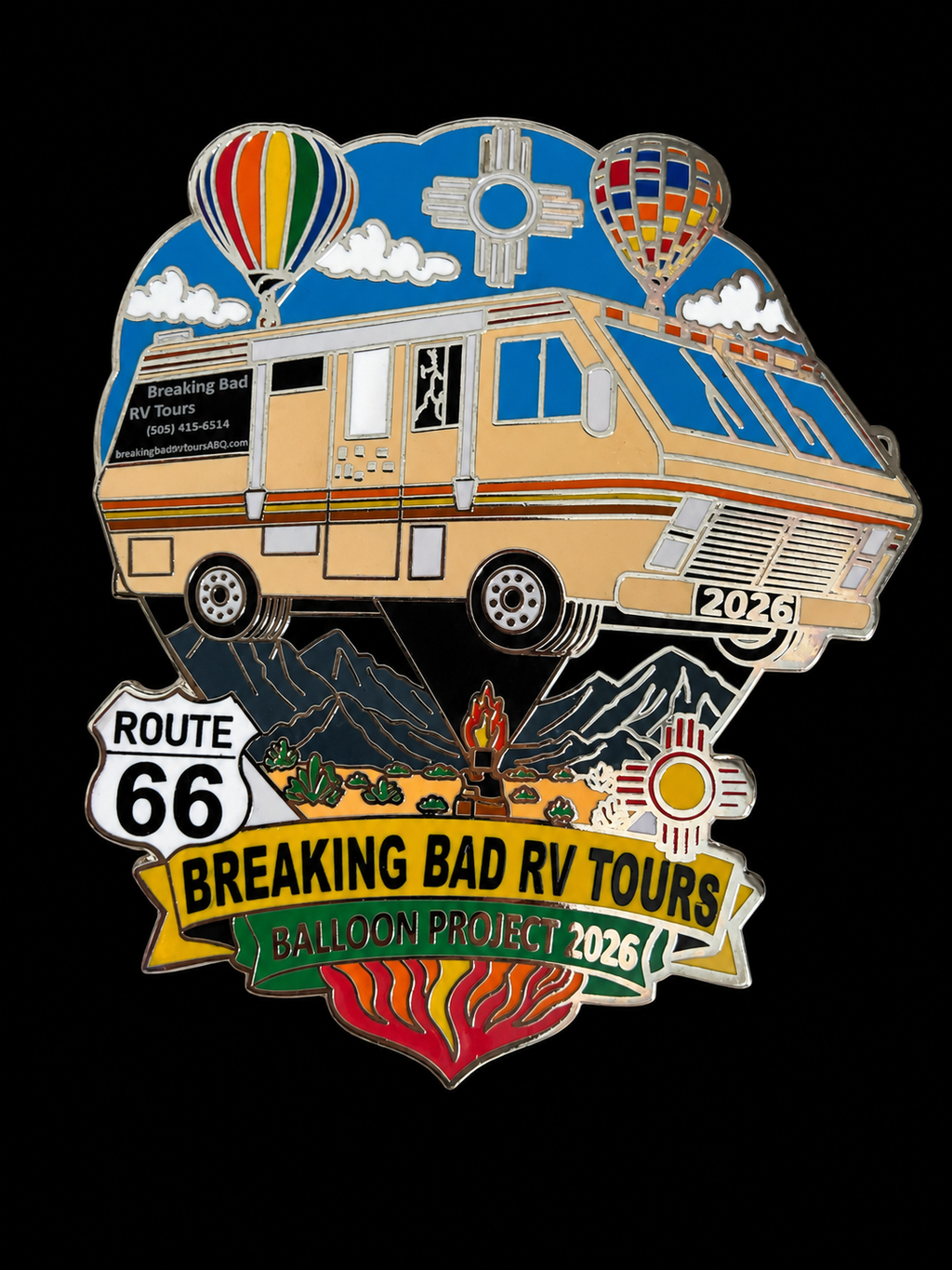 2026 Breaking Bad Hot Air Balloon Pin Colorful